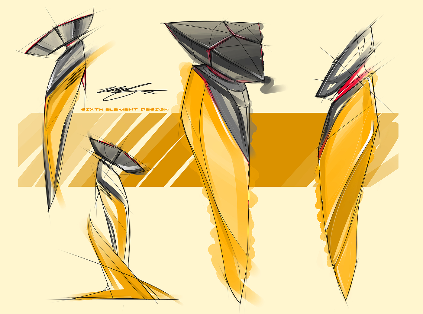 razor，Electric drawing，Hand drawn，