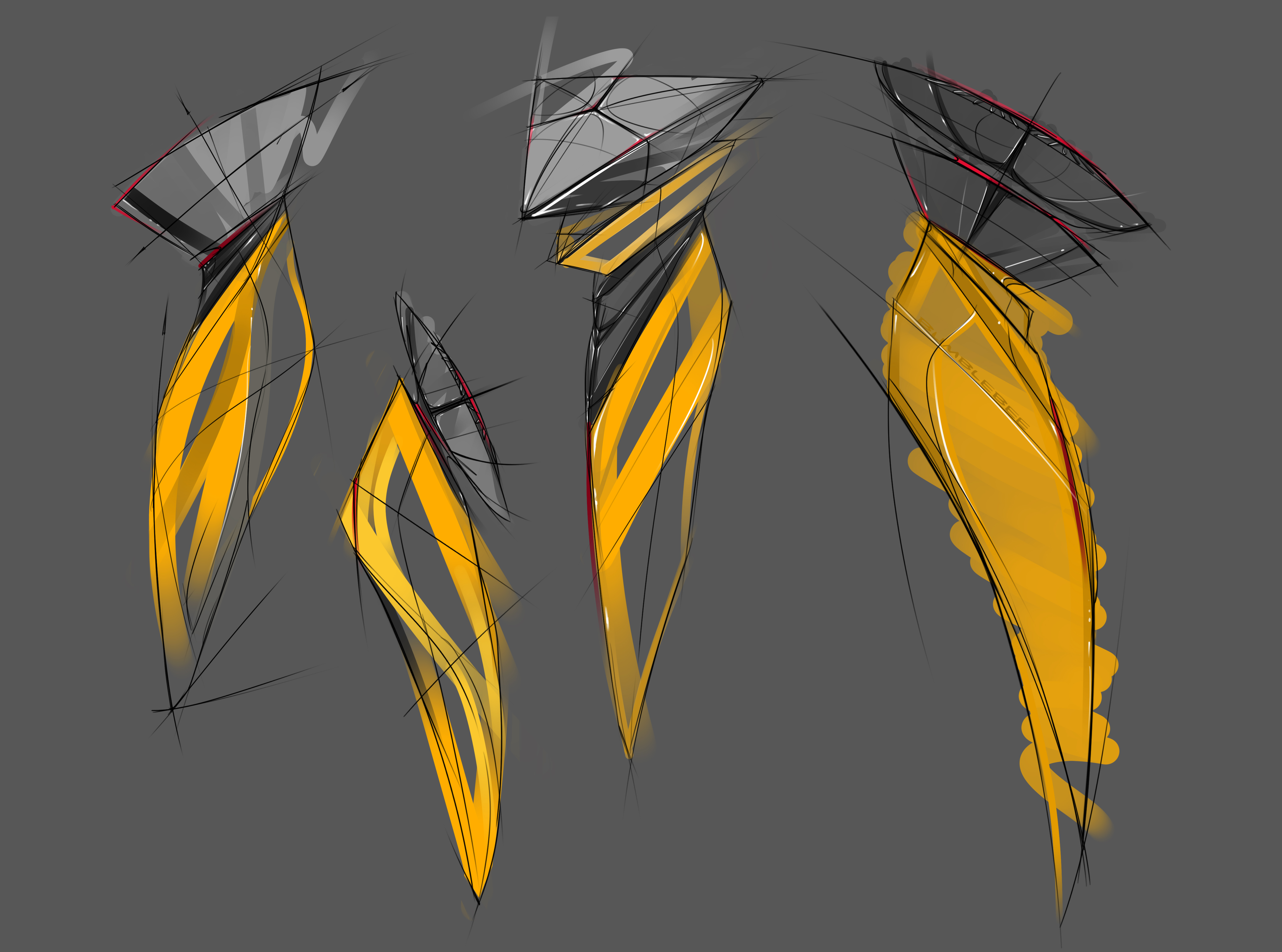 razor，Electric drawing，Hand drawn，