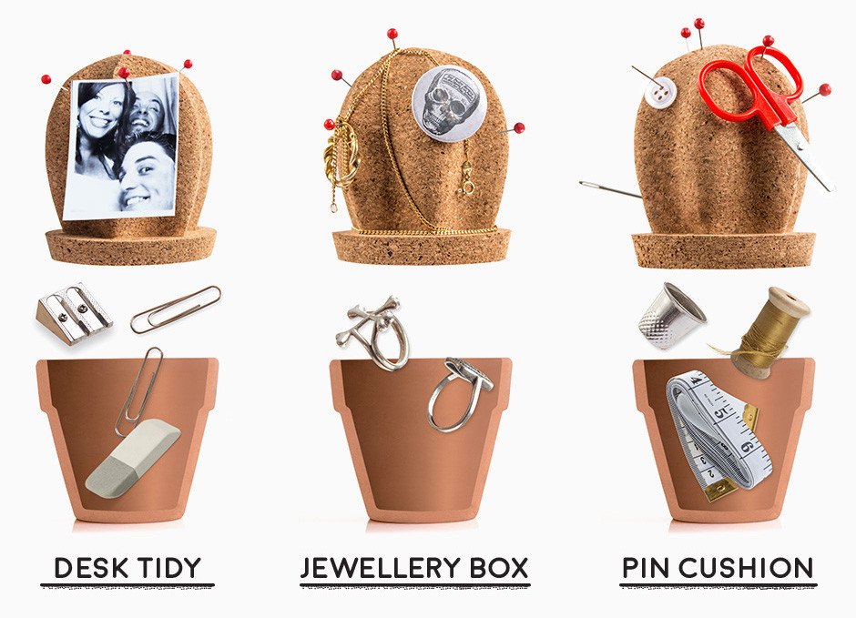 cork，Office Supplies，Cactus，bionics，Note holder，