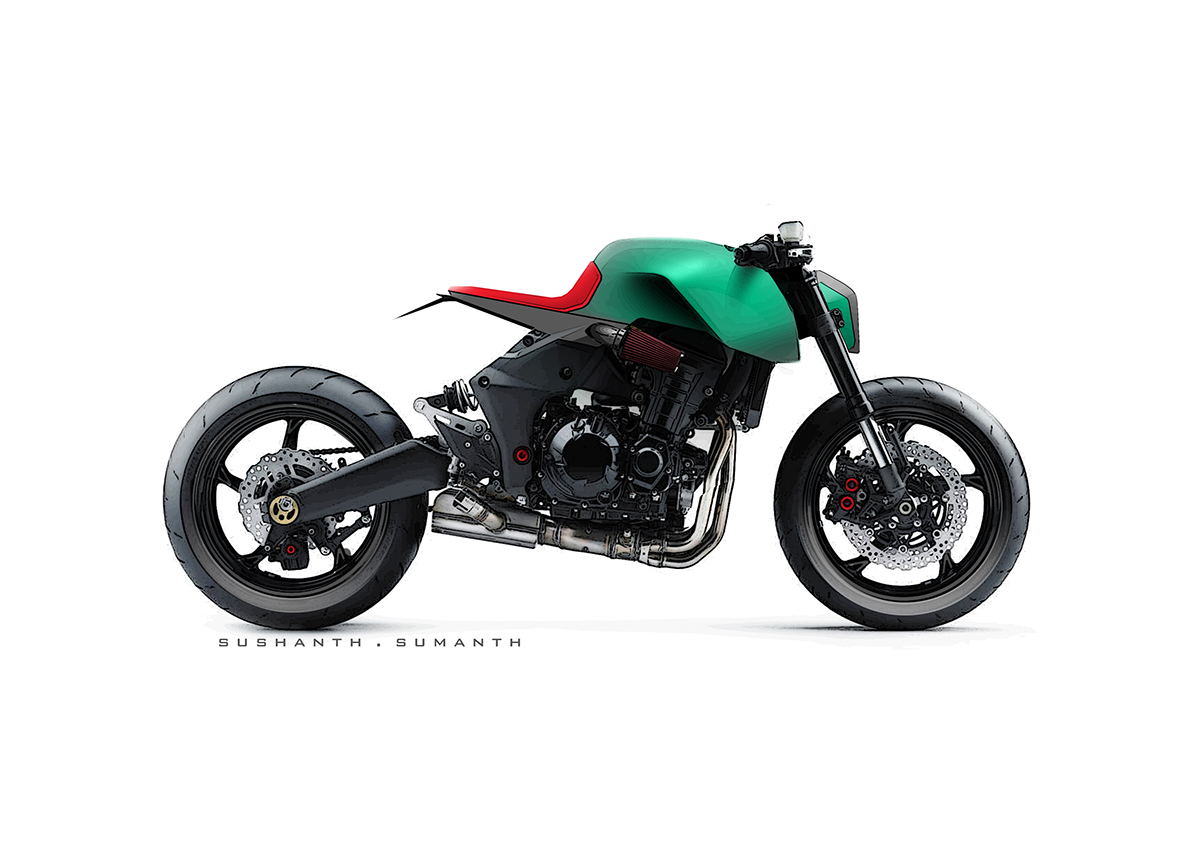 motorcycle，Electronic hand drawing，Motorcycles，