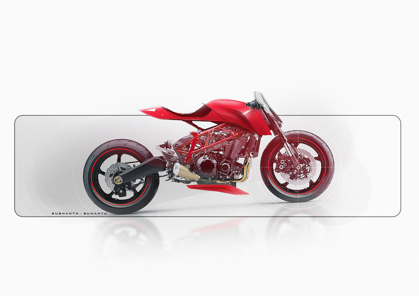 motorcycle，Electronic hand drawing，Motorcycles，