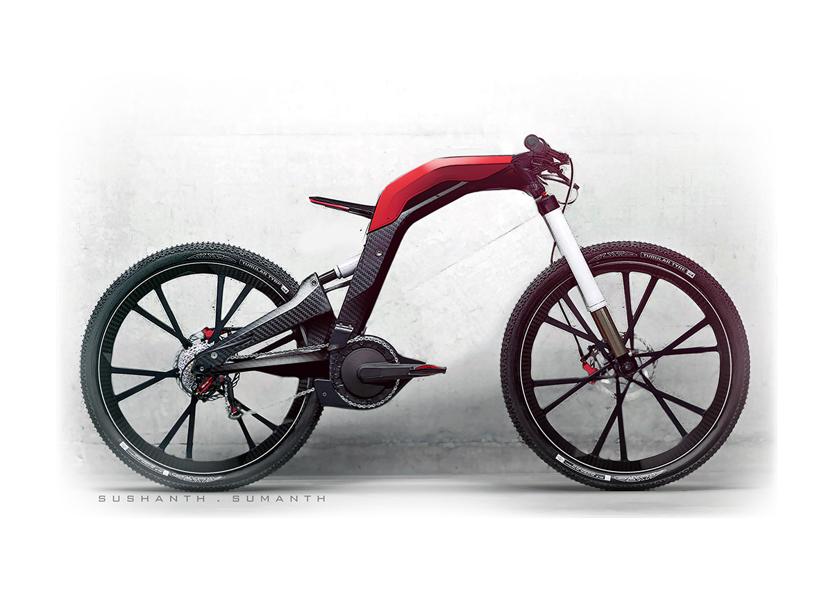 cycles，Bicycle，Electronic hand drawing，