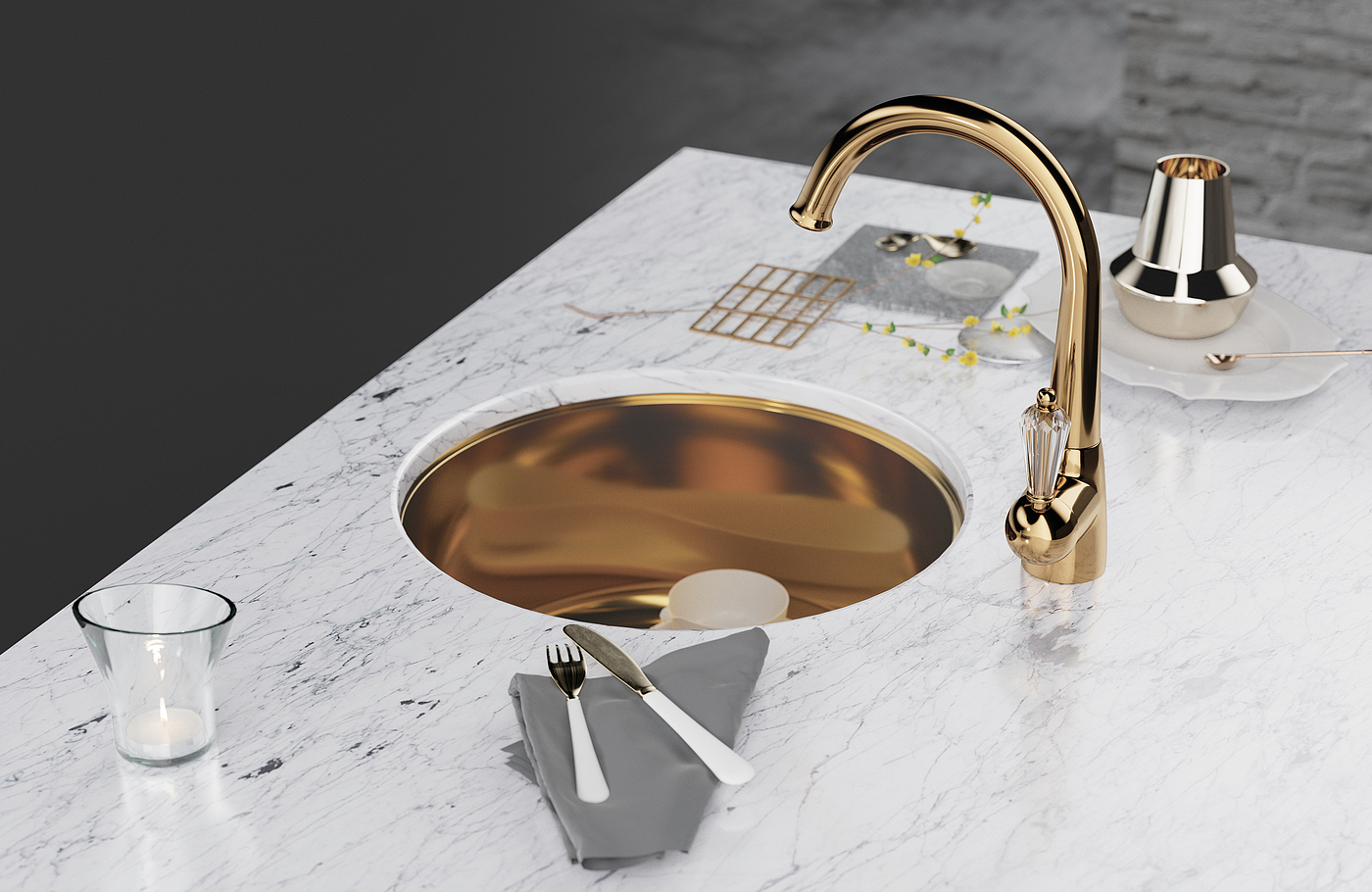 Light luxury faucet design # good things must enter#，