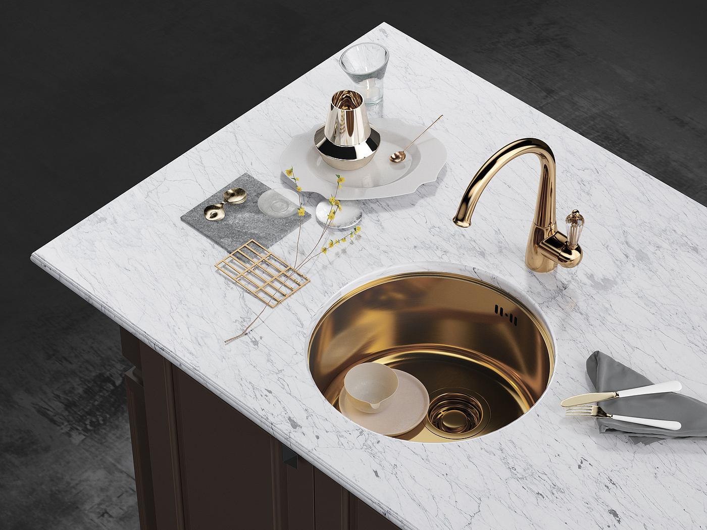Light luxury faucet design # good things must enter#，