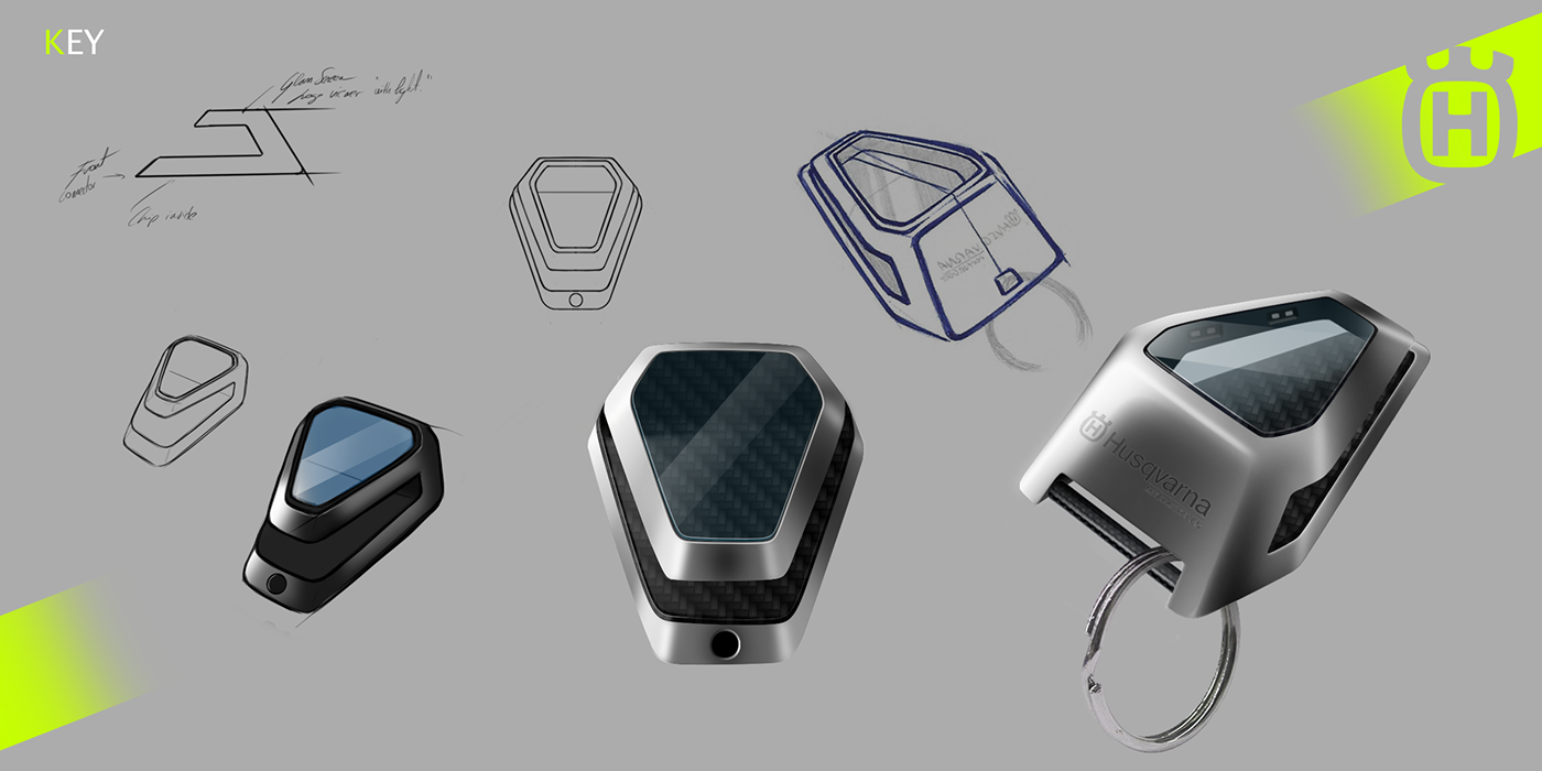 Electronic hand drawing，motorcycle，Husqvarna，