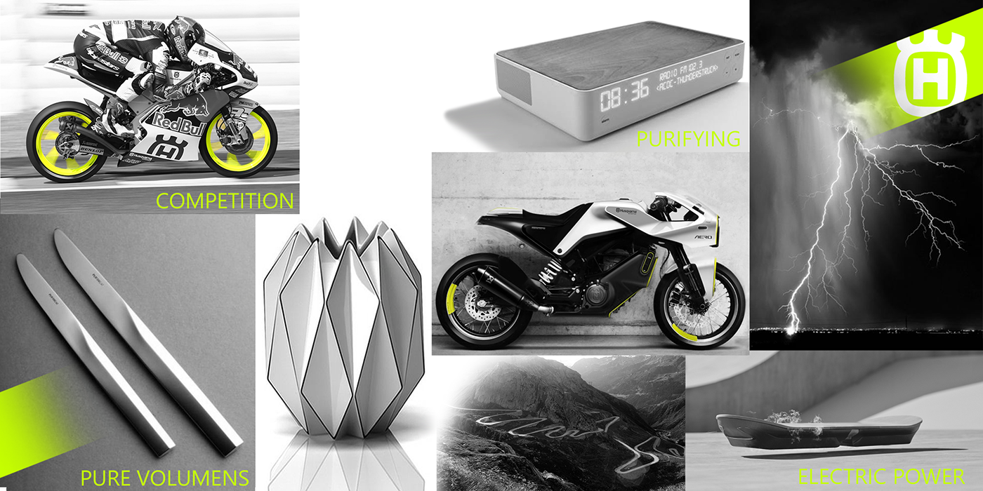 Electronic hand drawing，motorcycle，Husqvarna，
