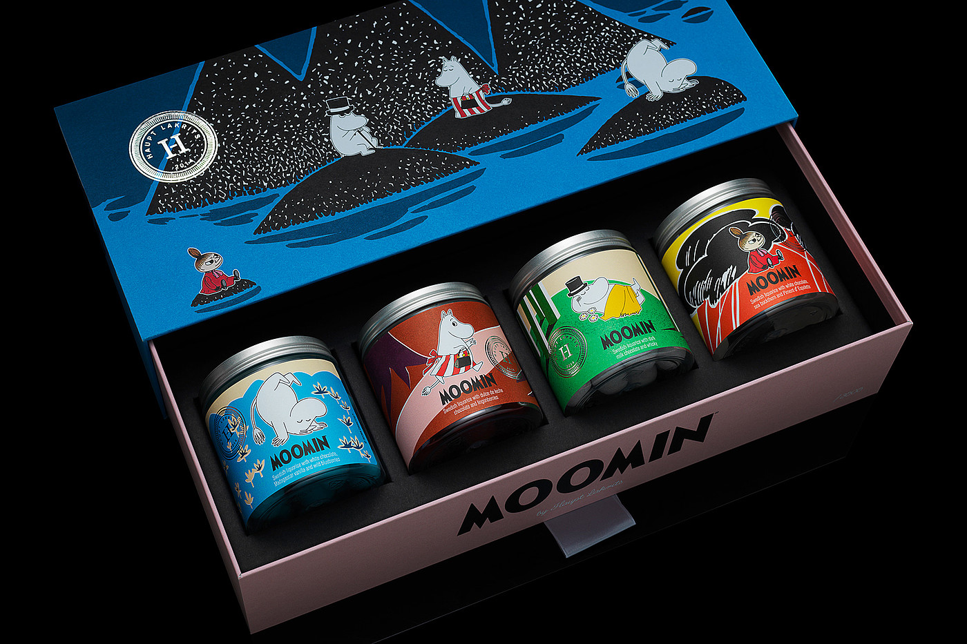 设计，森林小人，Moomin Haupt Lakrits，食品，