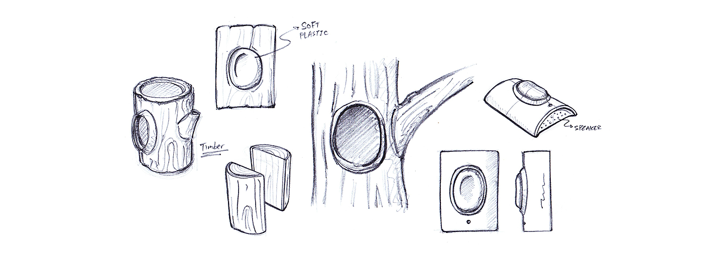 originality，Design，Bluetooth voice information receiver，Treehole，