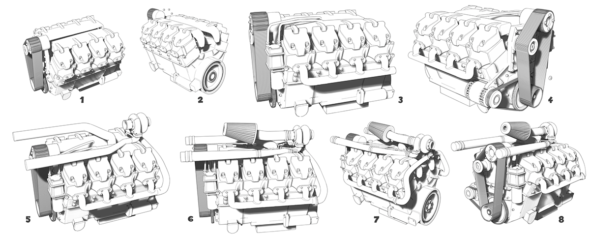 industrial design，intelligence，locomotive，spare parts，conceptual design，