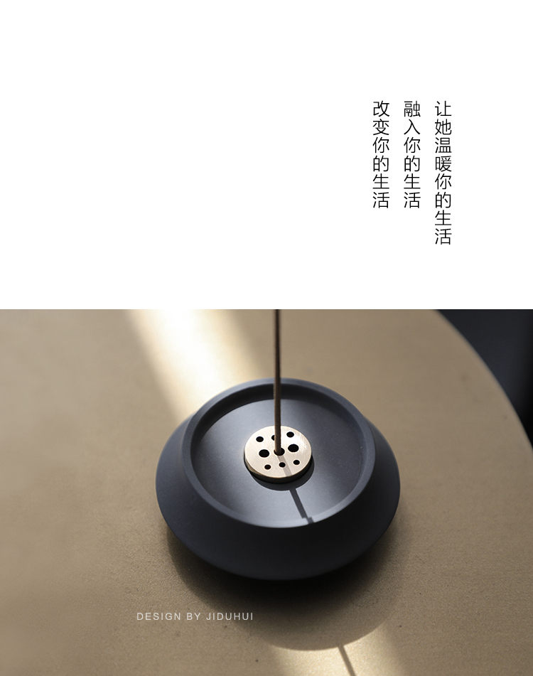 Several degrees of gray，Cement incense burner，Creative ornaments，