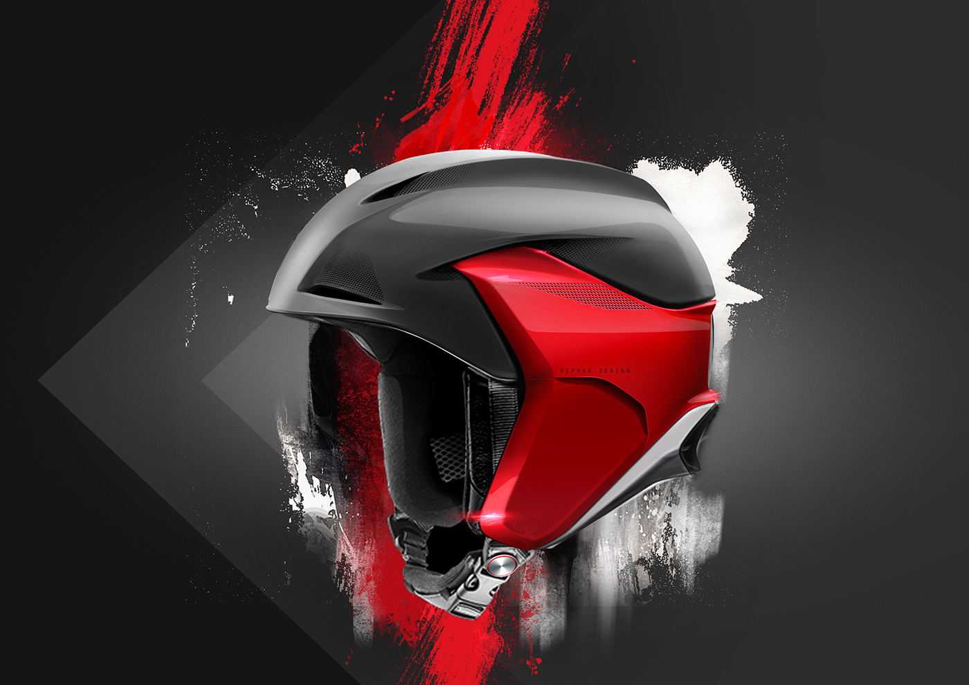 Electronic hand drawing，product design，Helmet，