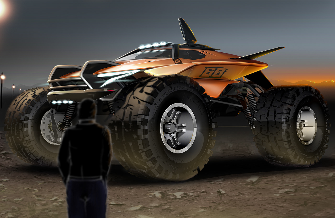 monstertruck为游戏公司所打造的怪兽系列卡车