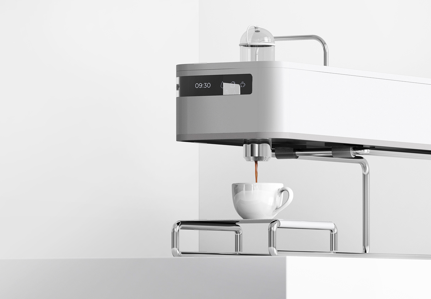 C O S S O，Coffee machine，white，