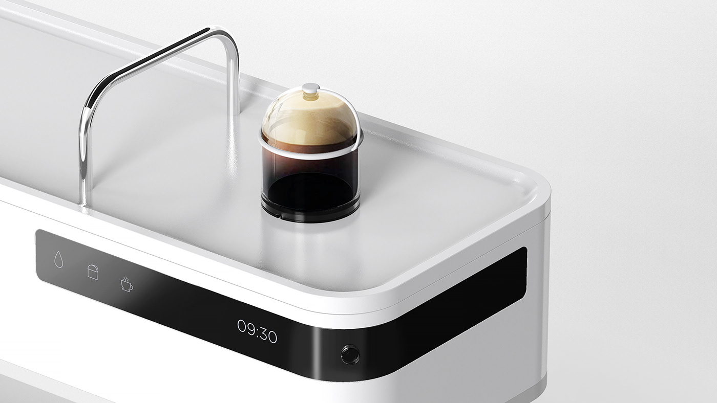 C O S S O，Coffee machine，white，