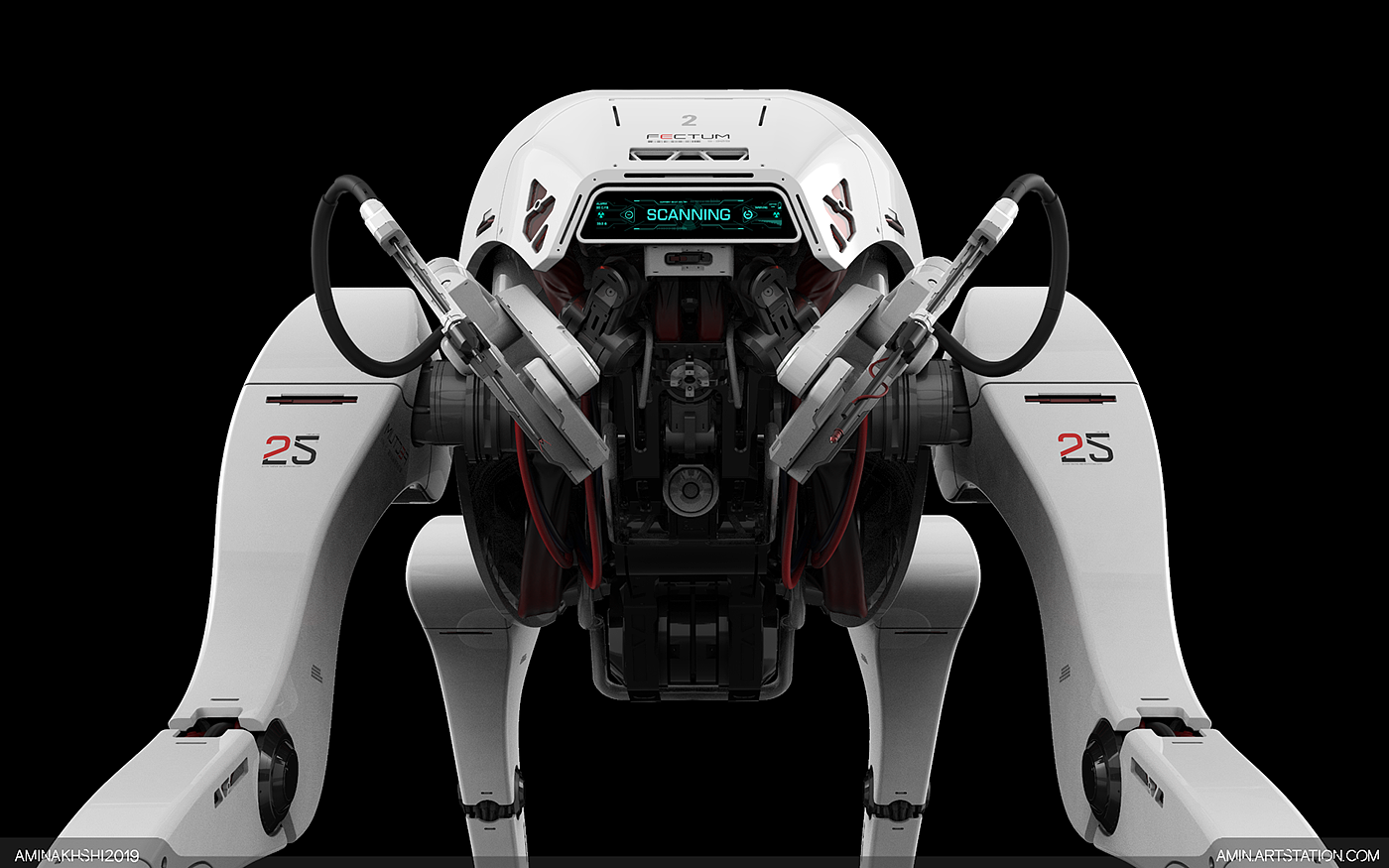 white，robot，FECTUM-S309，
