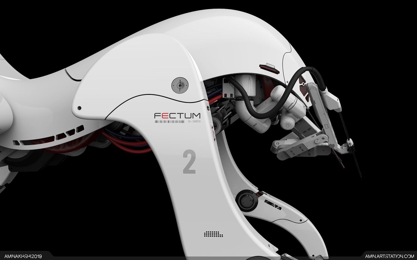 white，robot，FECTUM-S309，