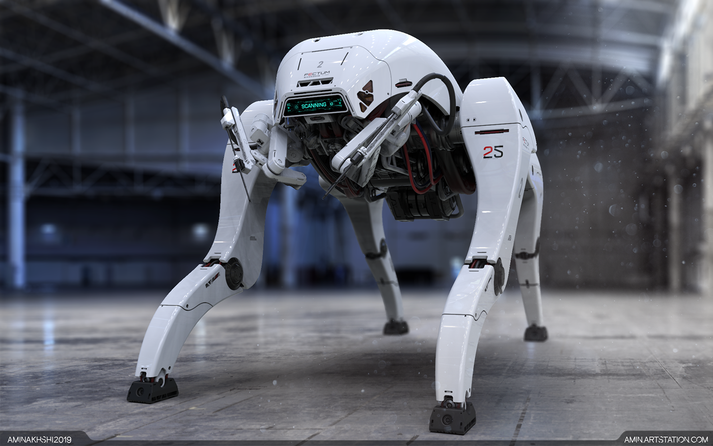 white，robot，FECTUM-S309，