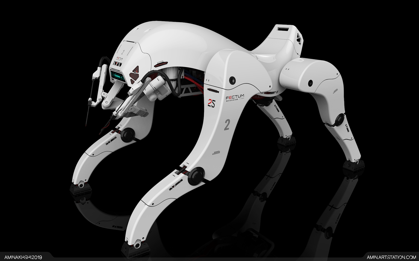 white，robot，FECTUM-S309，