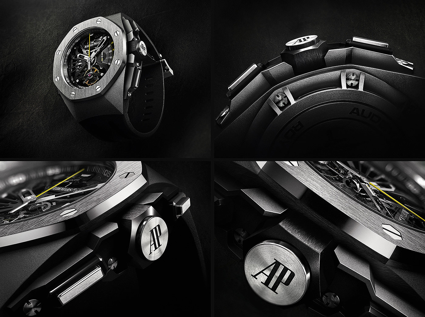 Audemars Piguet，手表设计，3d渲染，