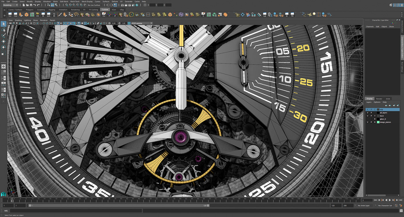 Audemars Piguet，Watch design，3D rendering，