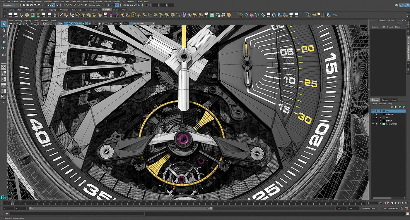 Audemars Piguet，Watch design，3D rendering，