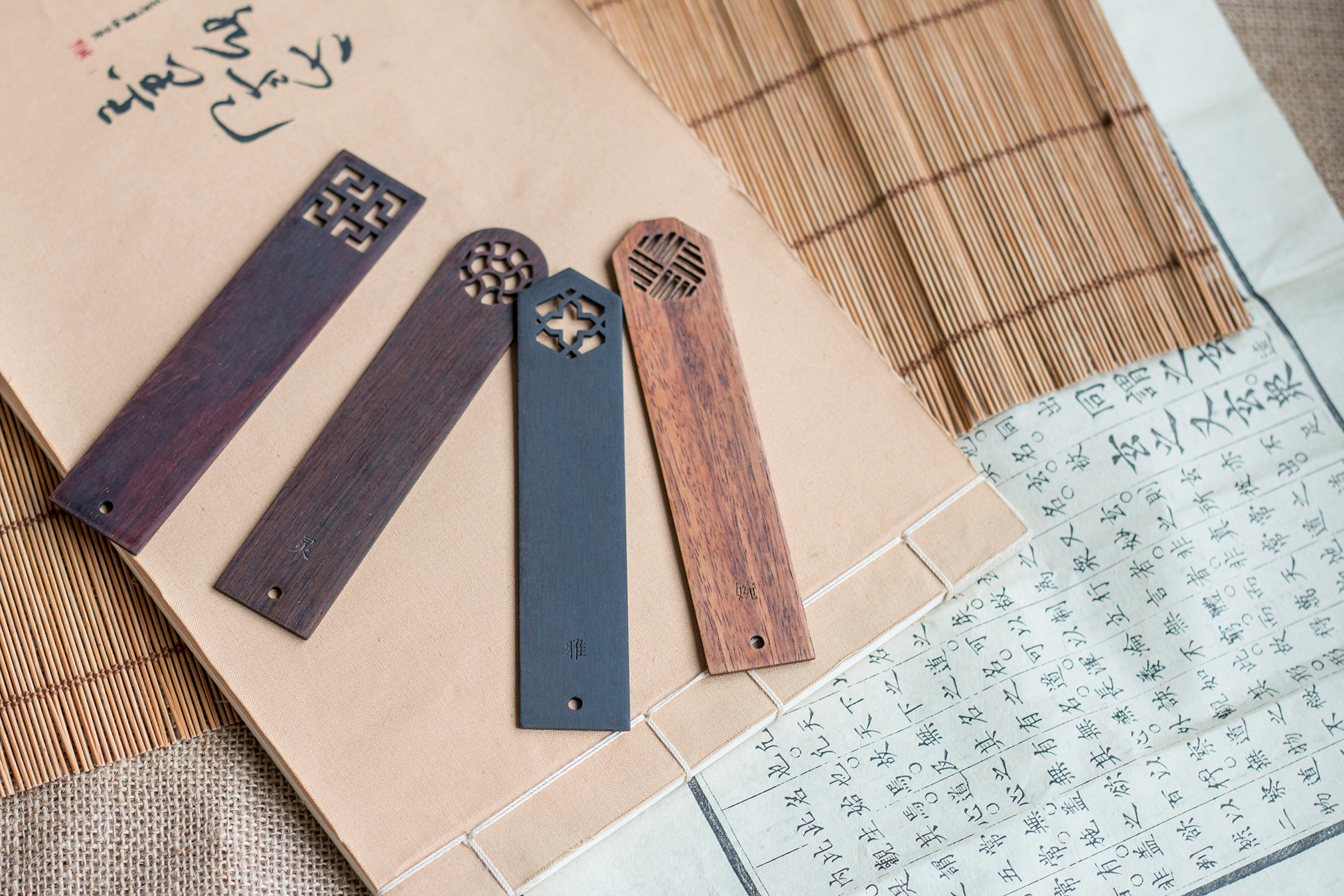 Craftsman，bookmark，Mahogany，Cultural creation，original，National style，New Chinese style，