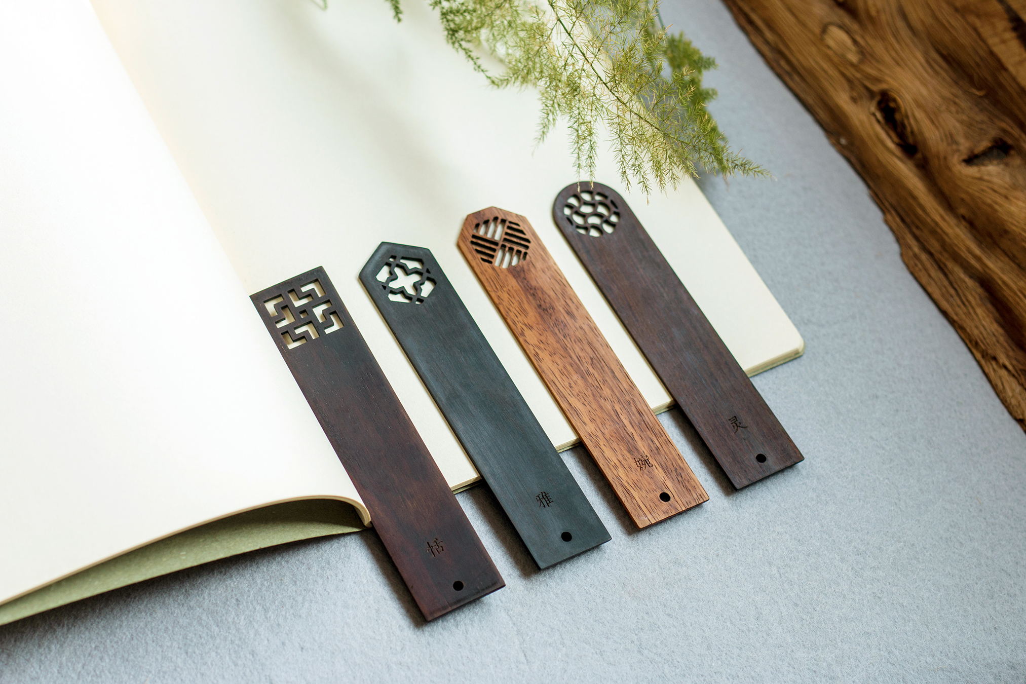 Craftsman，bookmark，Mahogany，Cultural creation，original，National style，New Chinese style，