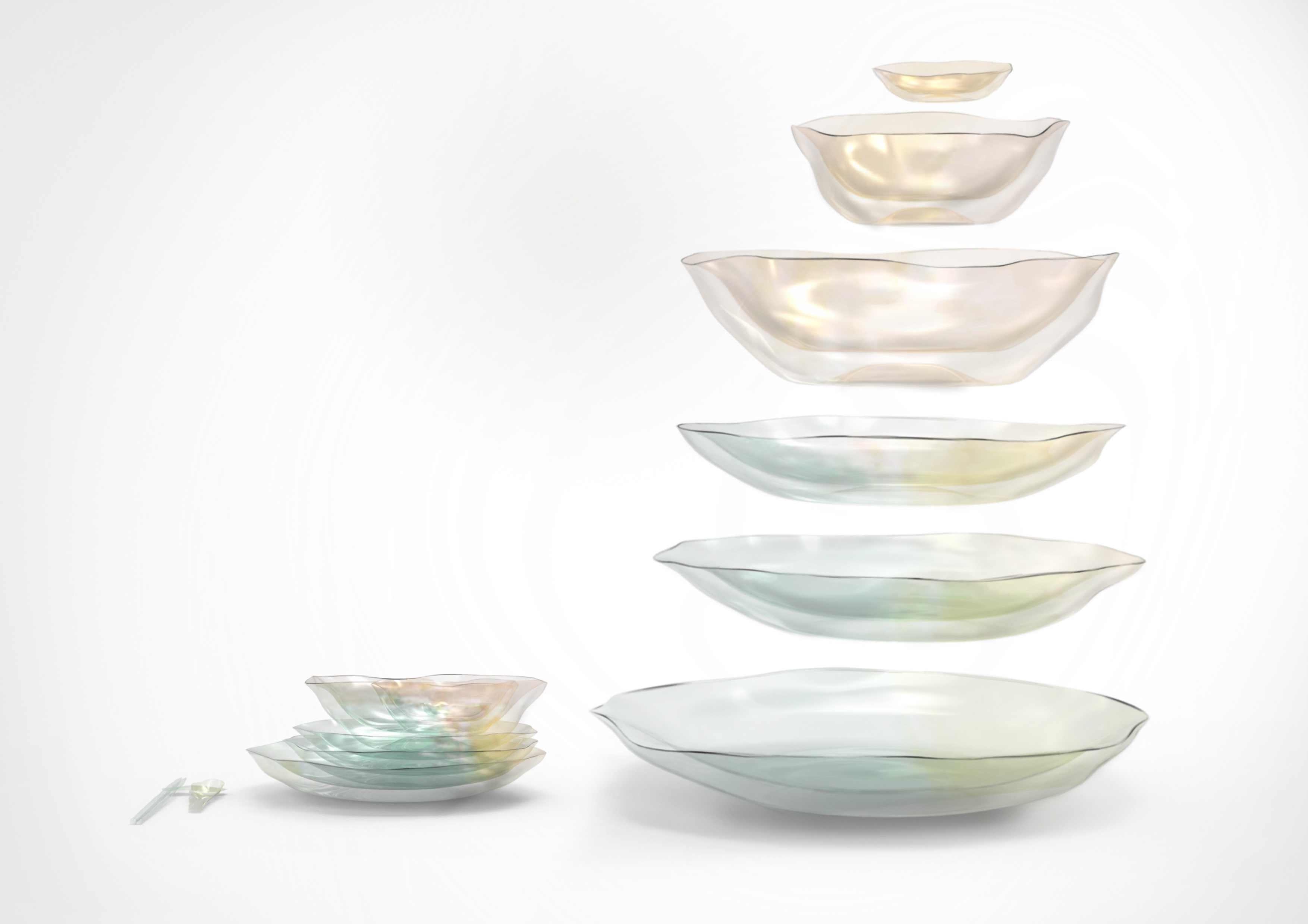Tableware: emotion: Glass: Handmade，