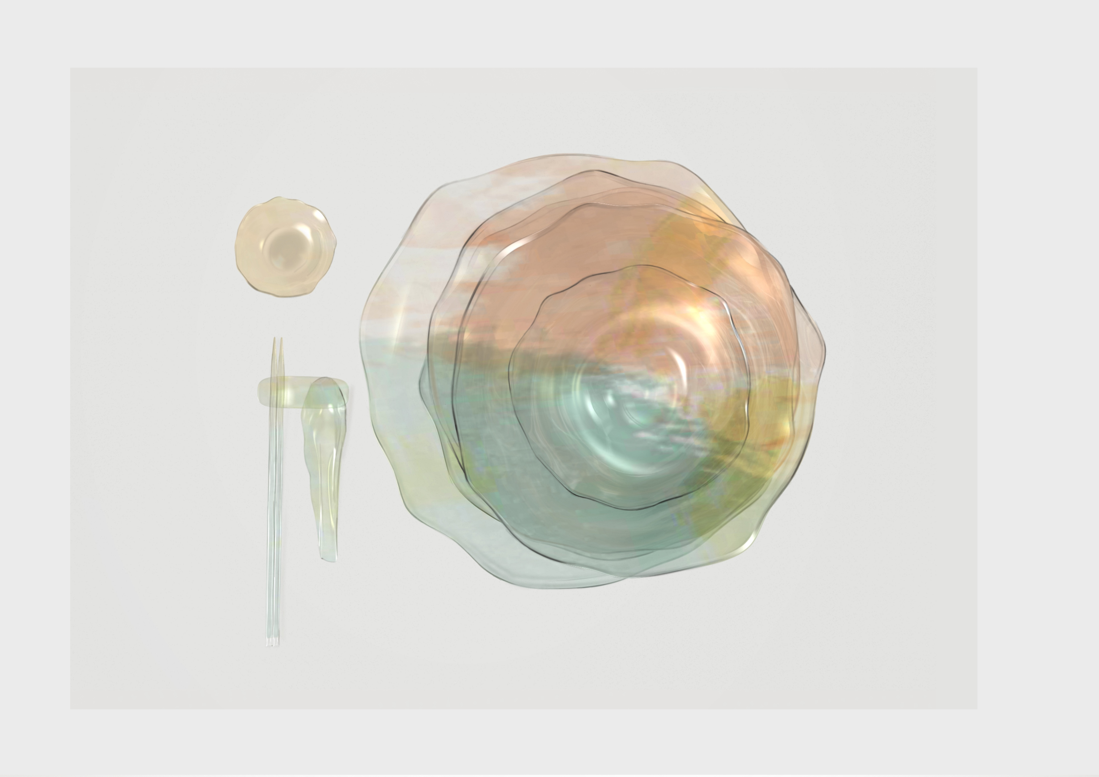 Tableware: emotion: Glass: Handmade，