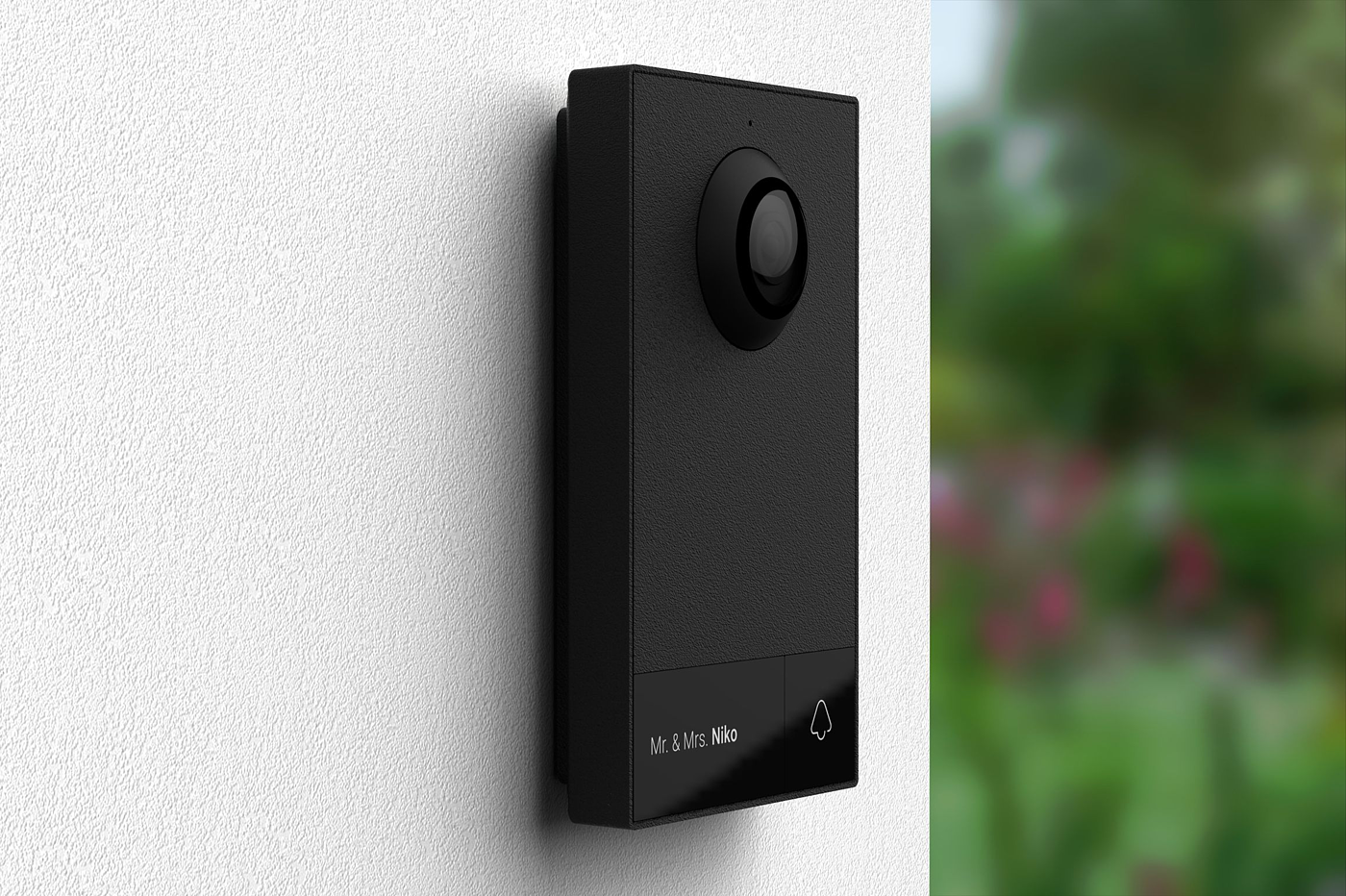 app，black，doorbell，intelligence，IP Outdoor Station，reddot，2019 red dot product design award，