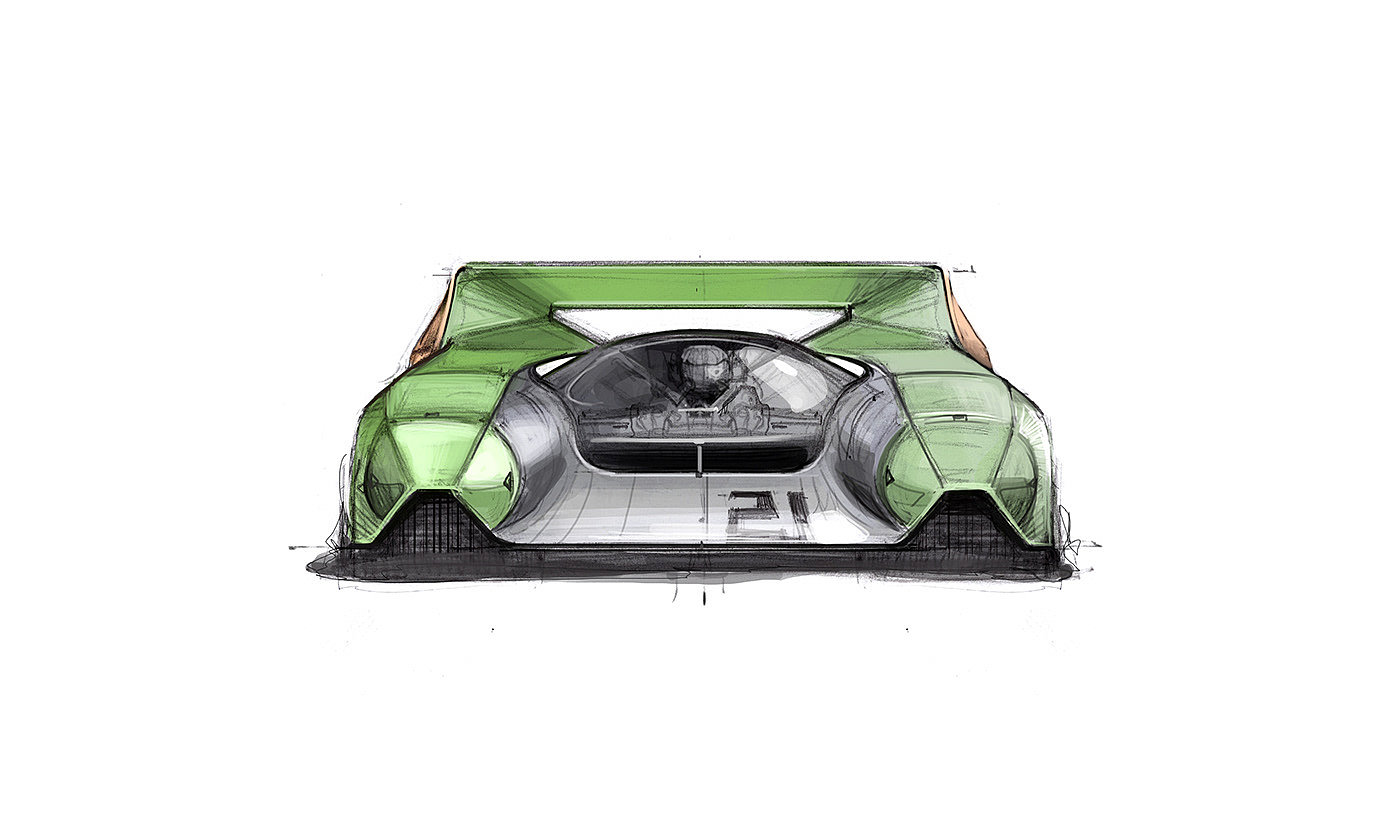 DOODLES 2 -，Electronic hand drawing，Automobile design，