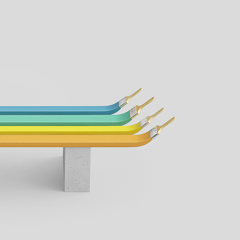 Bench，bench，communal facilities，