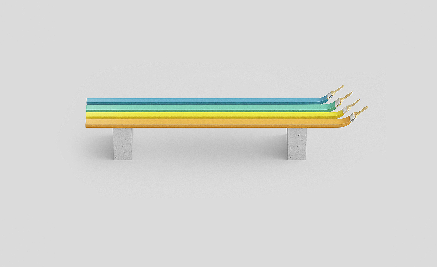 Bench，bench，communal facilities，