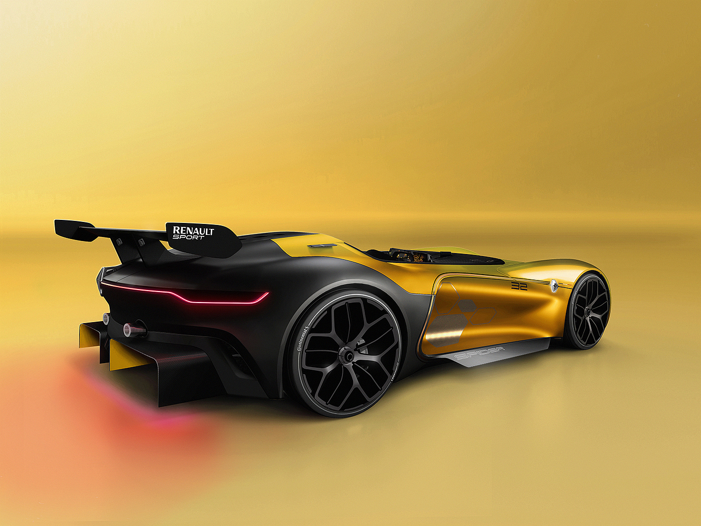 Renault，汽车设计，金色，