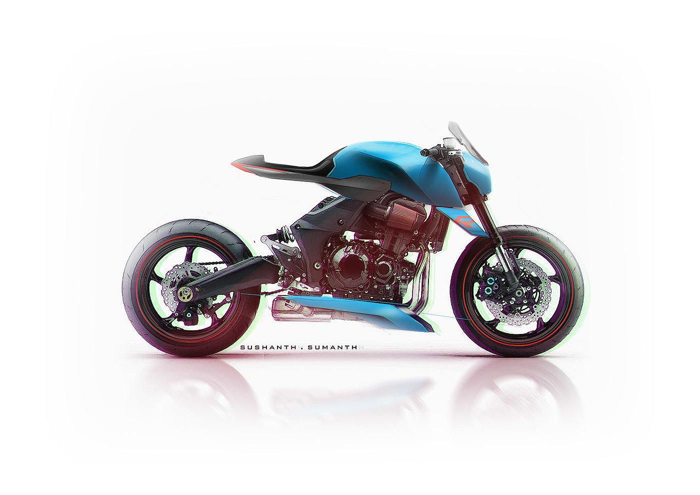 motorcycle，Hand drawn，vehicle，