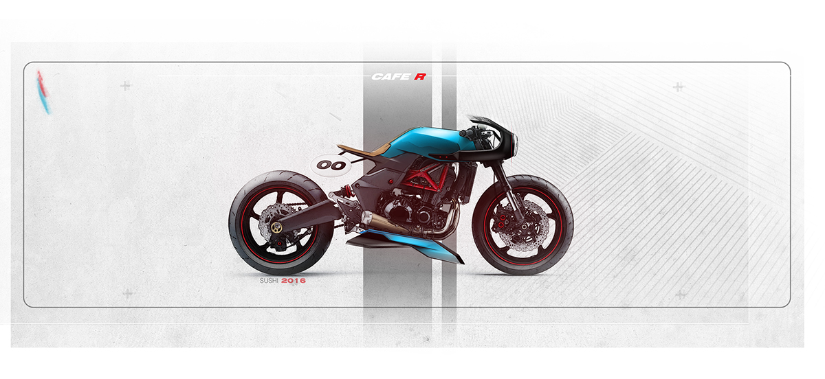 motorcycle，Hand drawn，vehicle，