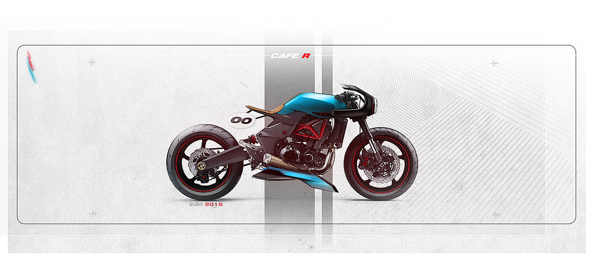 motorcycle，Hand drawn，vehicle，