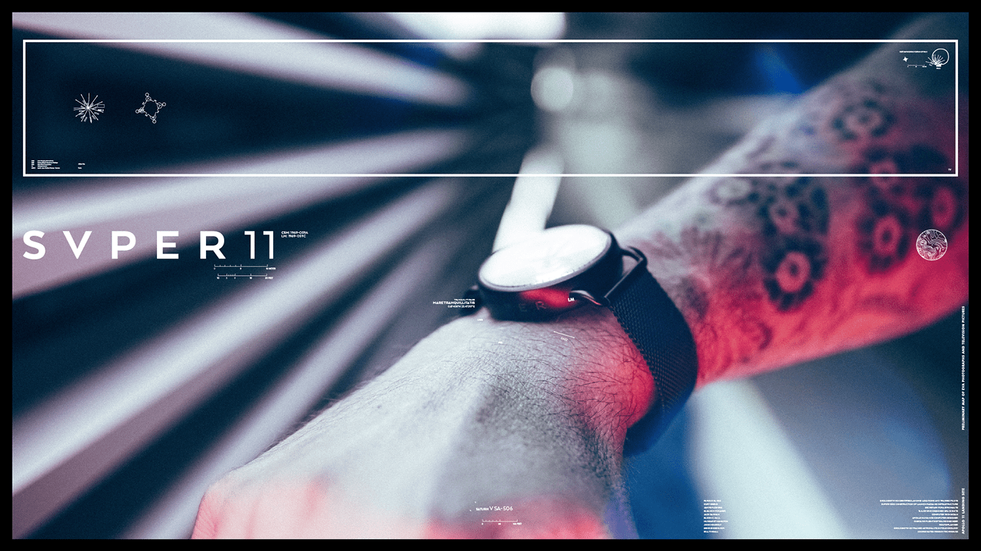 SVPER11，Watch design，black，