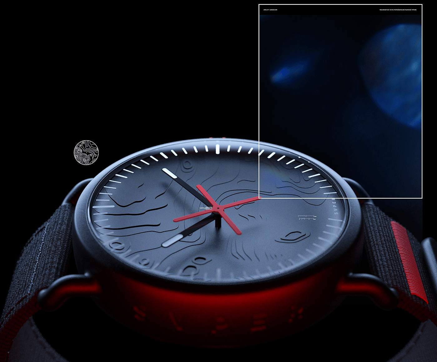 SVPER11，Watch design，black，