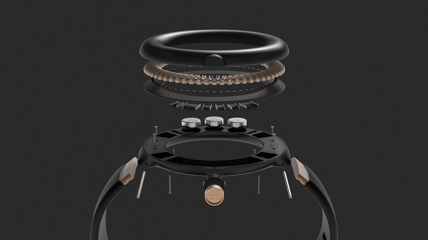 WOTCH，Watch design，black，