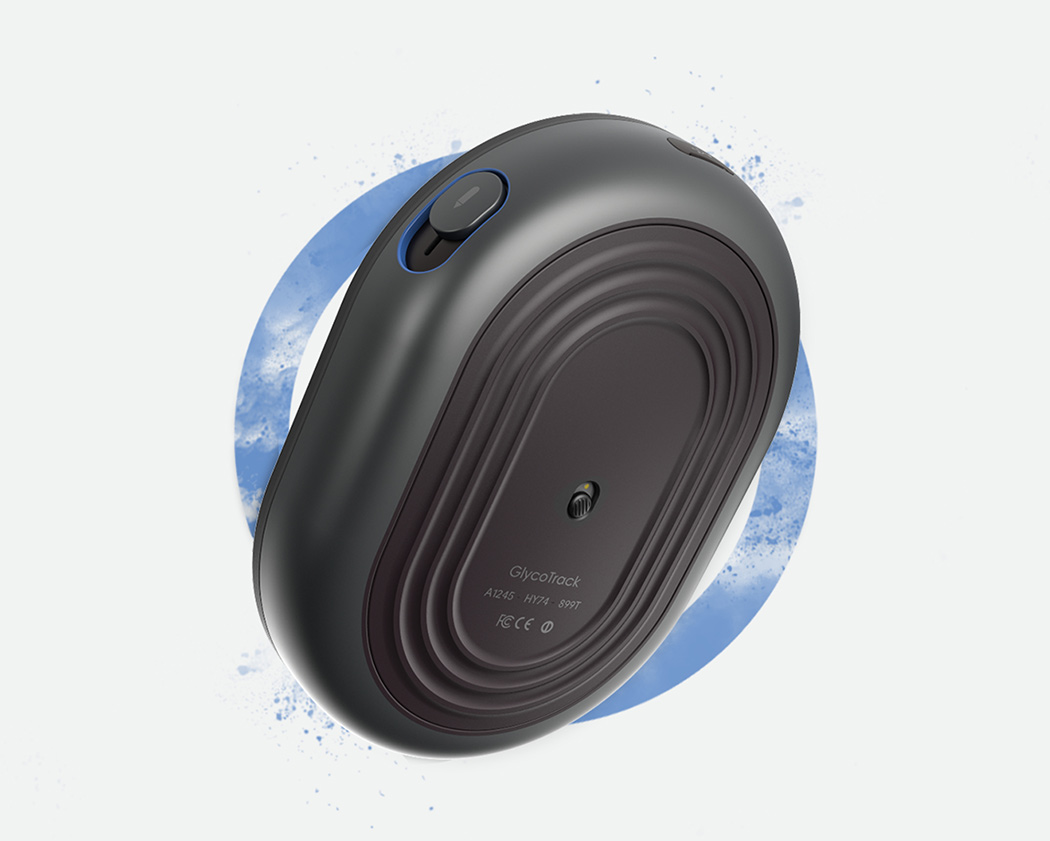 GlycoTrack，Blood glucose measuring instrument，black，