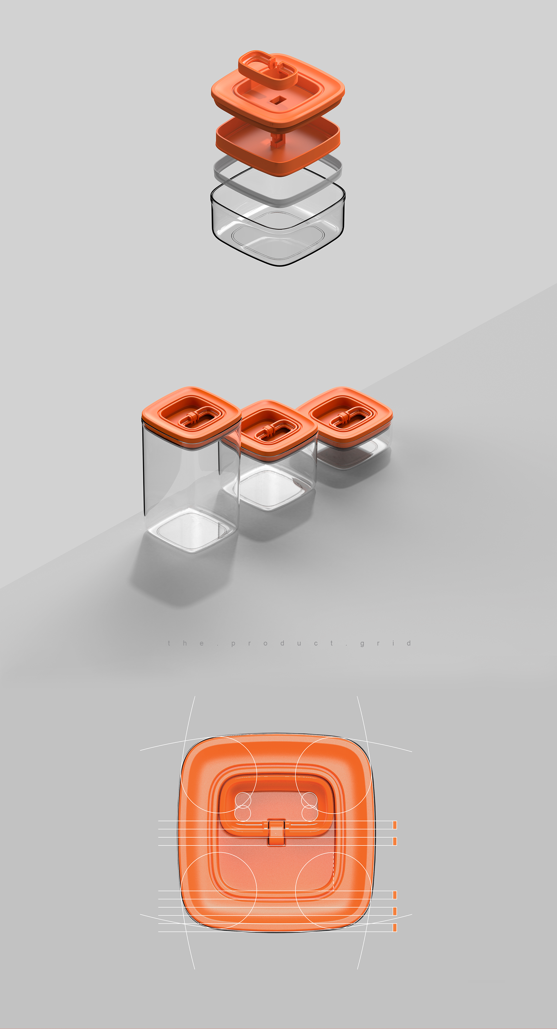 Minimalism，Food storage，Design，Closed container，