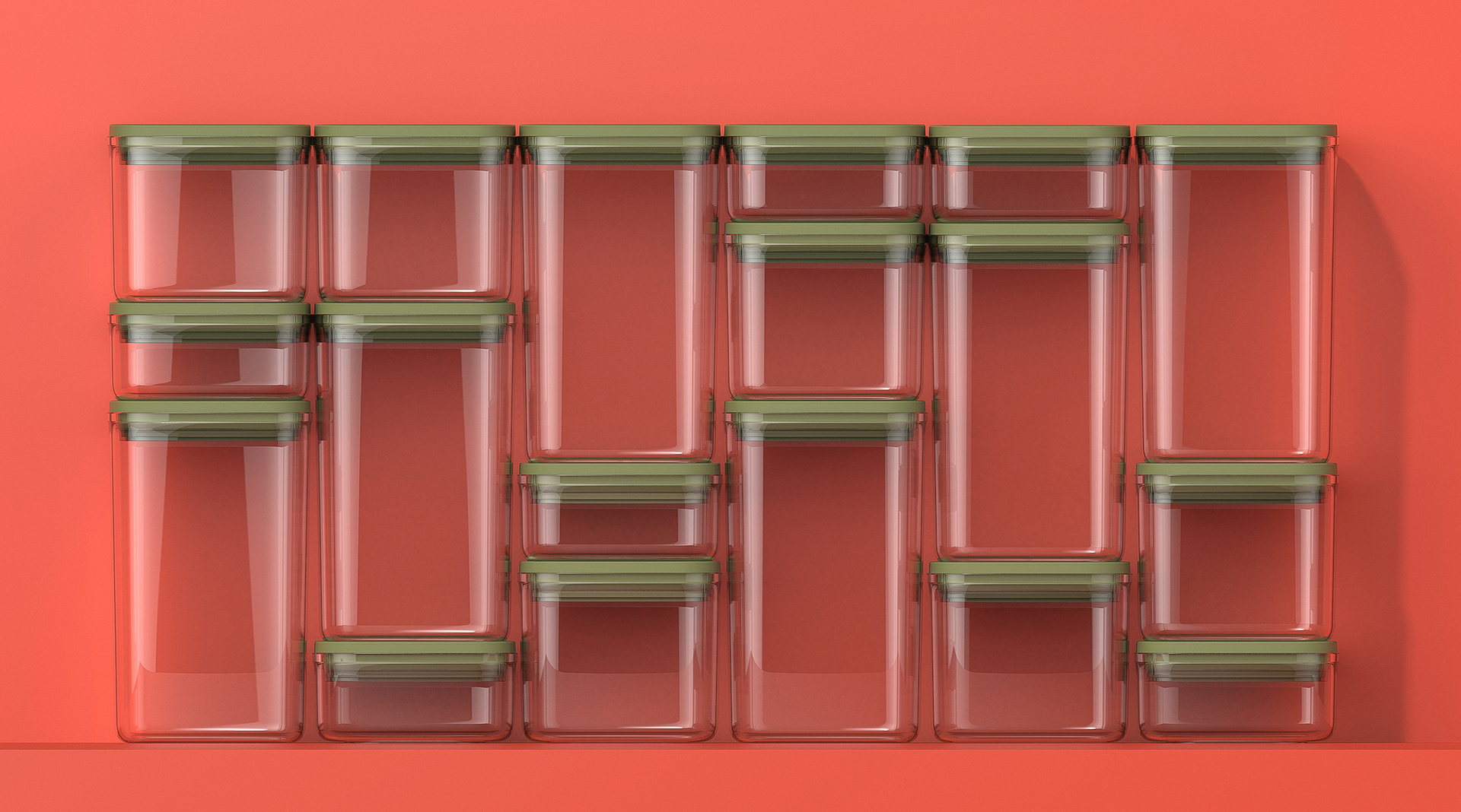 Minimalism，Food storage，Design，Closed container，
