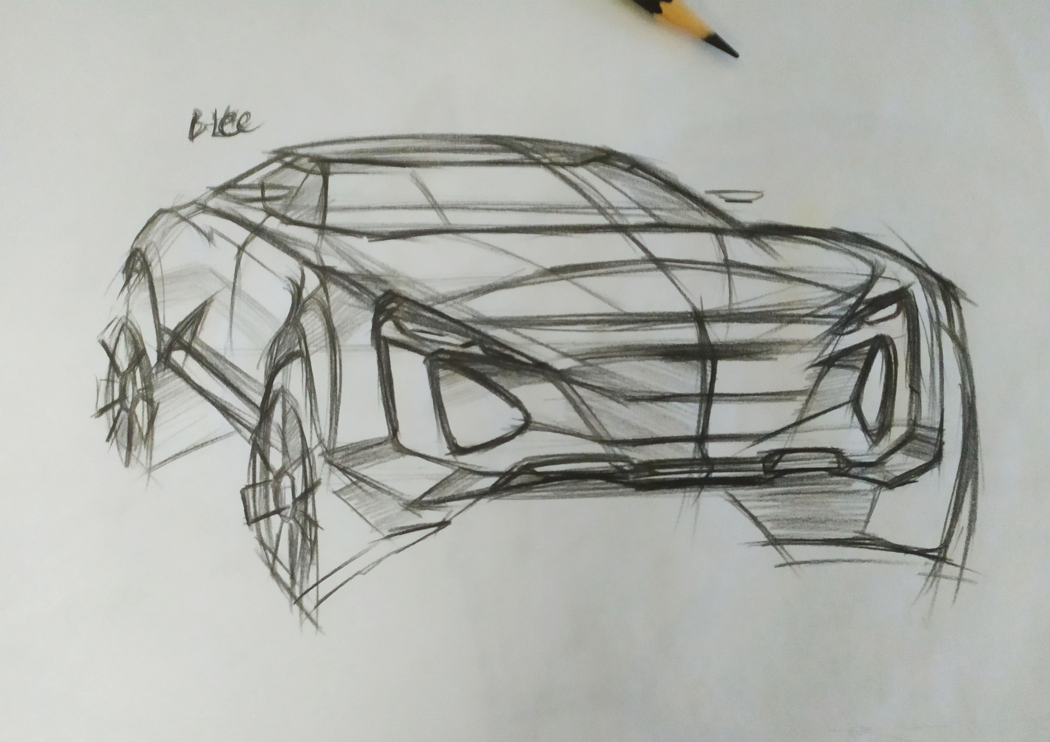 Hand drawn，automobile，