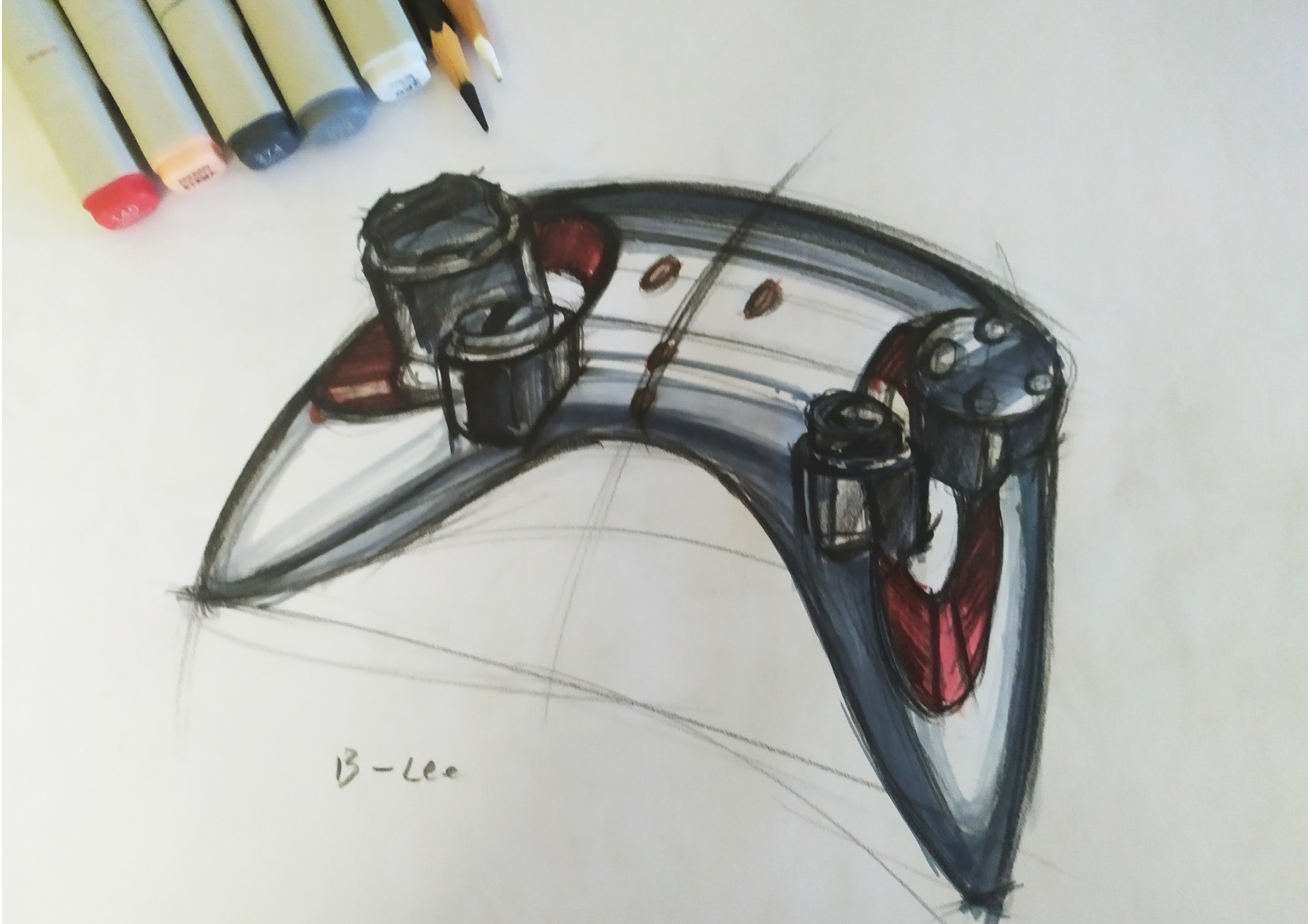 Hand drawn，automobile，