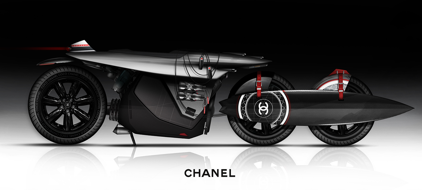 Metal，motorcycle，CHANEL MOTORBIKE，