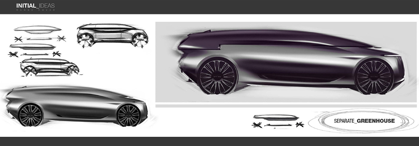 manuscript，Automobile design，Range Rover，