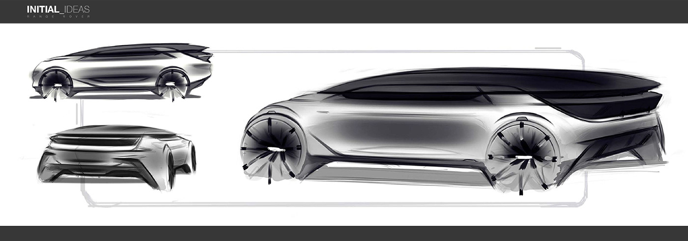 manuscript，Automobile design，Range Rover，