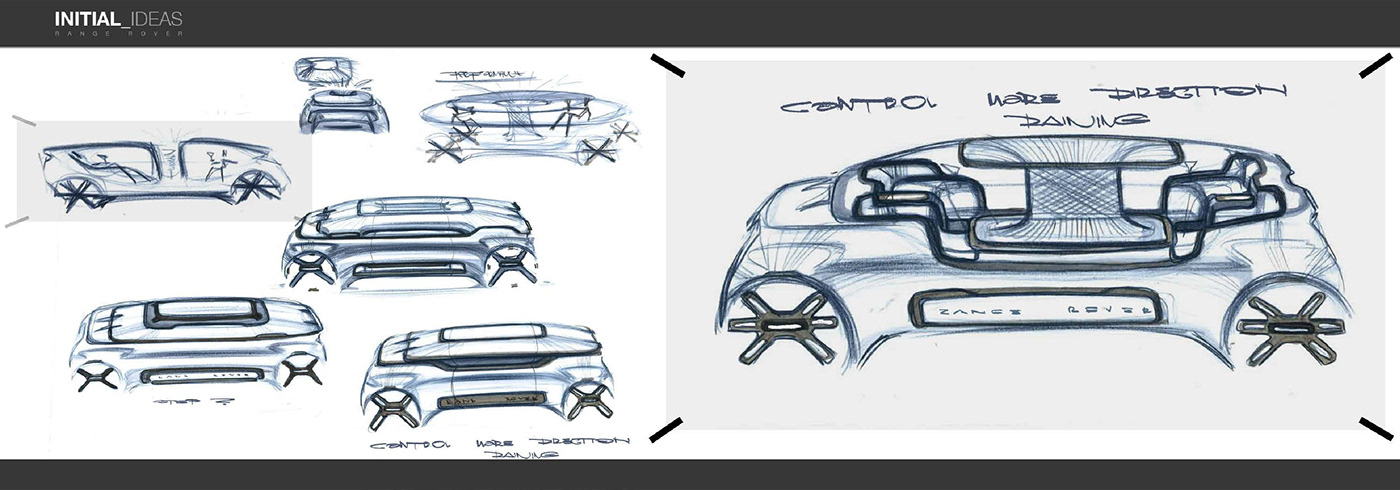 manuscript，Automobile design，Range Rover，