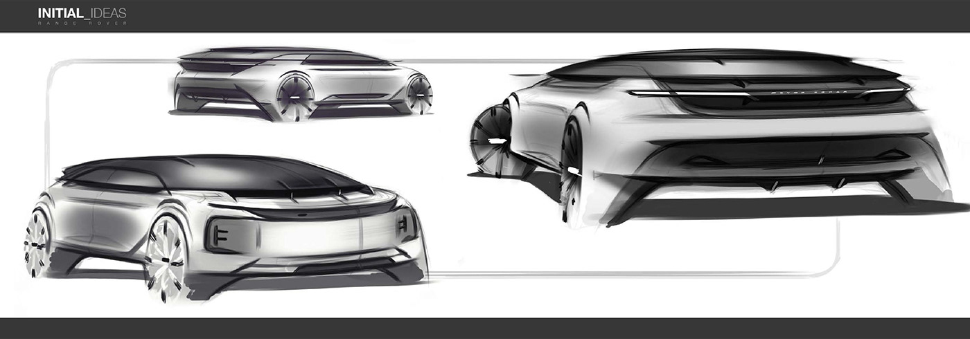 manuscript，Automobile design，Range Rover，